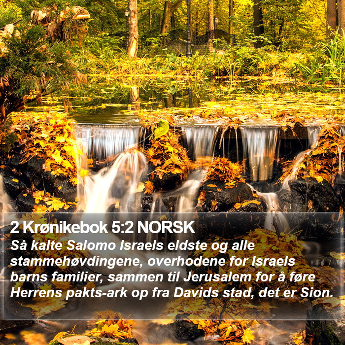 2 Krønikebok 5:2 NORSK Bible Study