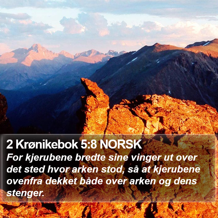 2 Krønikebok 5:8 NORSK Bible Study