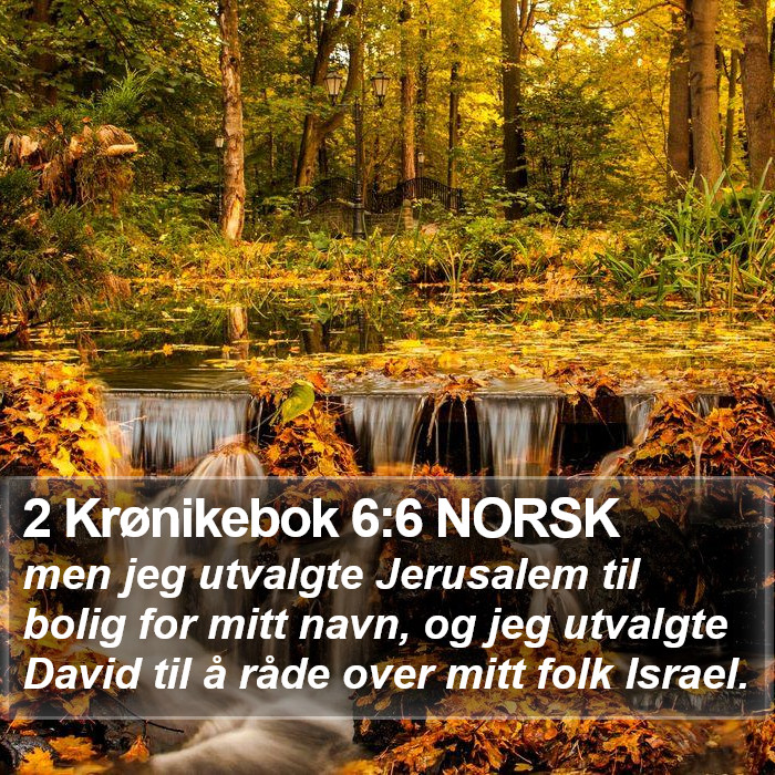2 Krønikebok 6:6 NORSK Bible Study