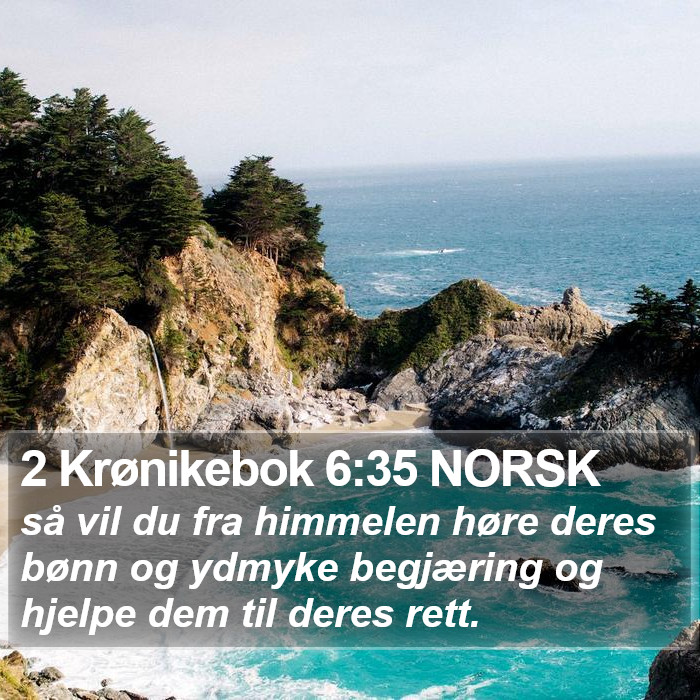 2 Krønikebok 6:35 NORSK Bible Study