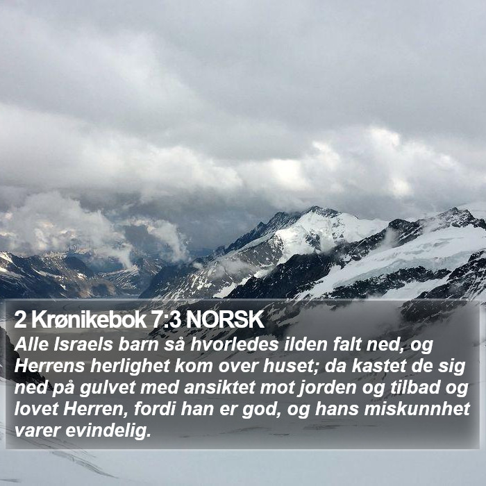 2 Krønikebok 7:3 NORSK Bible Study