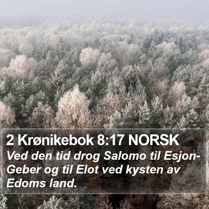 2 Krønikebok 8:17 NORSK Bible Study