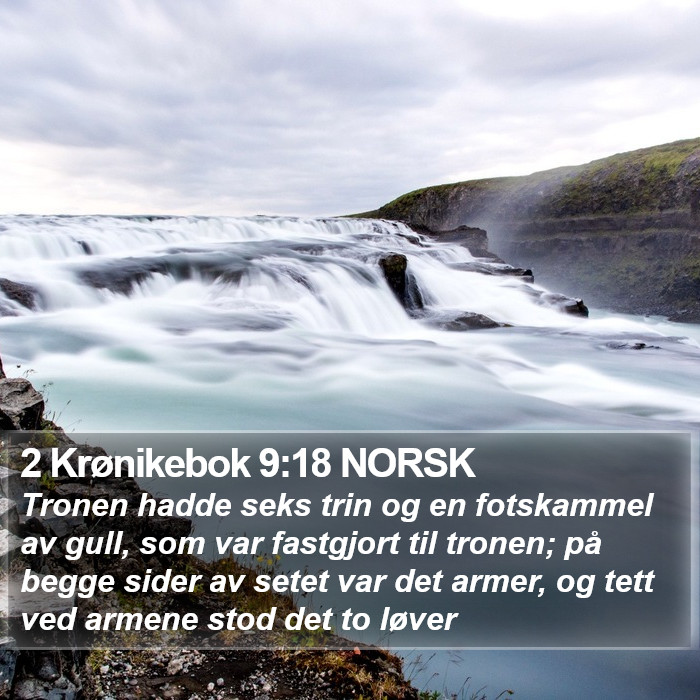 2 Krønikebok 9:18 NORSK Bible Study