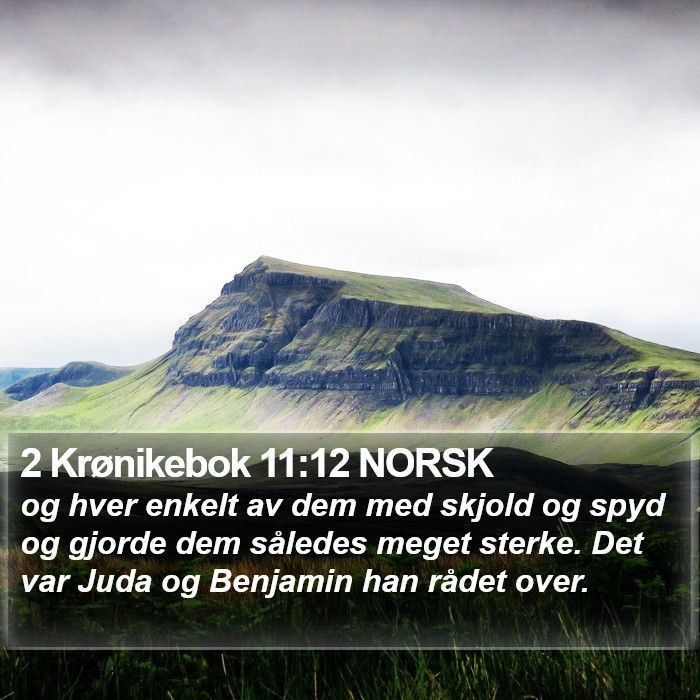 2 Krønikebok 11:12 NORSK Bible Study
