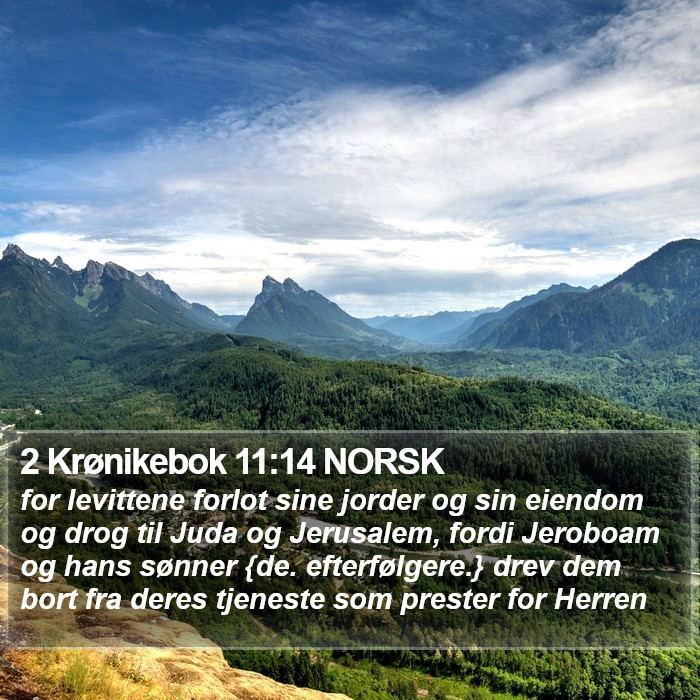 2 Krønikebok 11:14 NORSK Bible Study