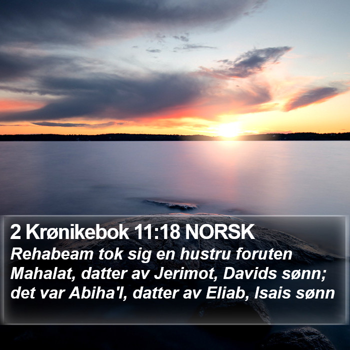 2 Krønikebok 11:18 NORSK Bible Study