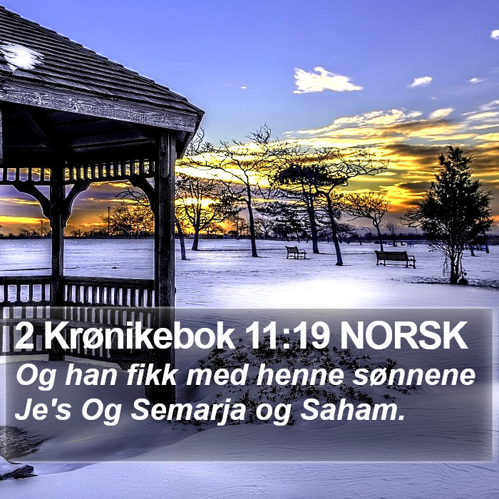 2 Krønikebok 11:19 NORSK Bible Study