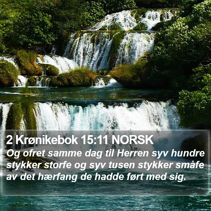 2 Krønikebok 15:11 NORSK Bible Study