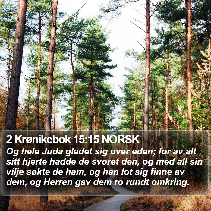 2 Krønikebok 15:15 NORSK Bible Study