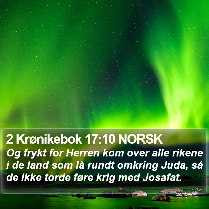2 Krønikebok 17:10 NORSK Bible Study