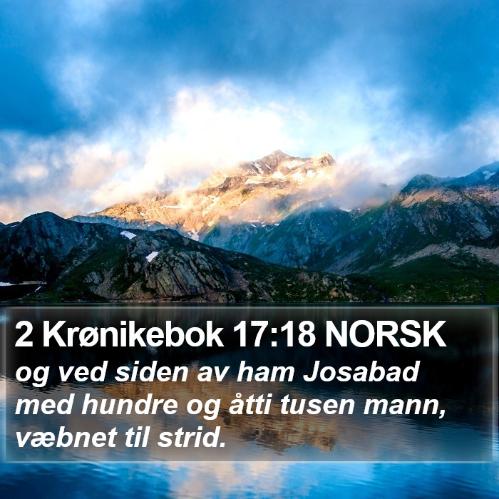 2 Krønikebok 17:18 NORSK Bible Study