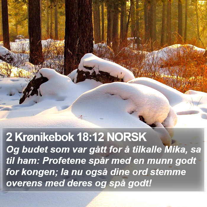 2 Krønikebok 18:12 NORSK Bible Study