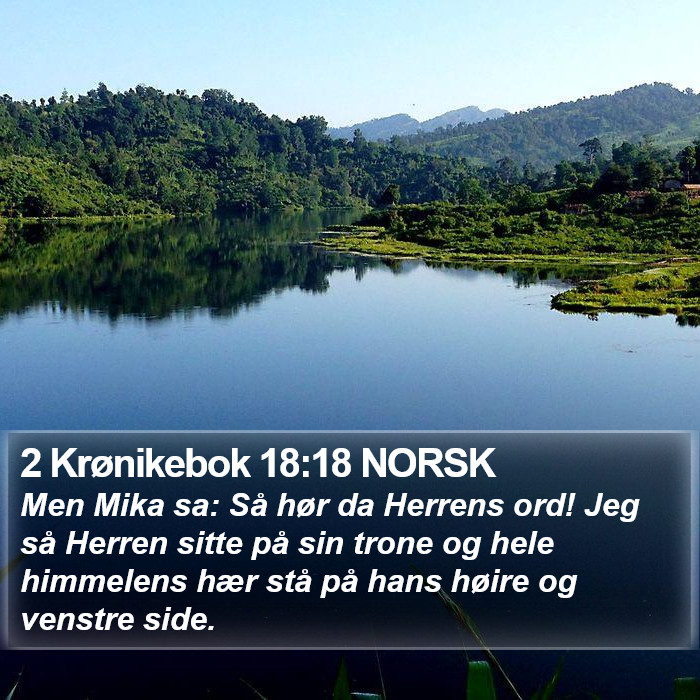 2 Krønikebok 18:18 NORSK Bible Study