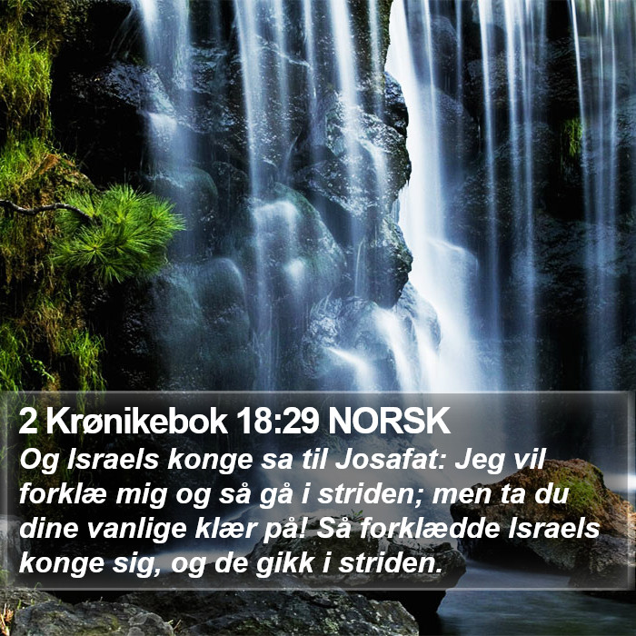 2 Krønikebok 18:29 NORSK Bible Study