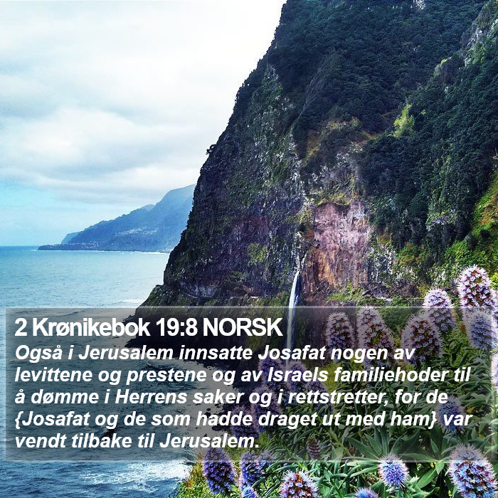 2 Krønikebok 19:8 NORSK Bible Study