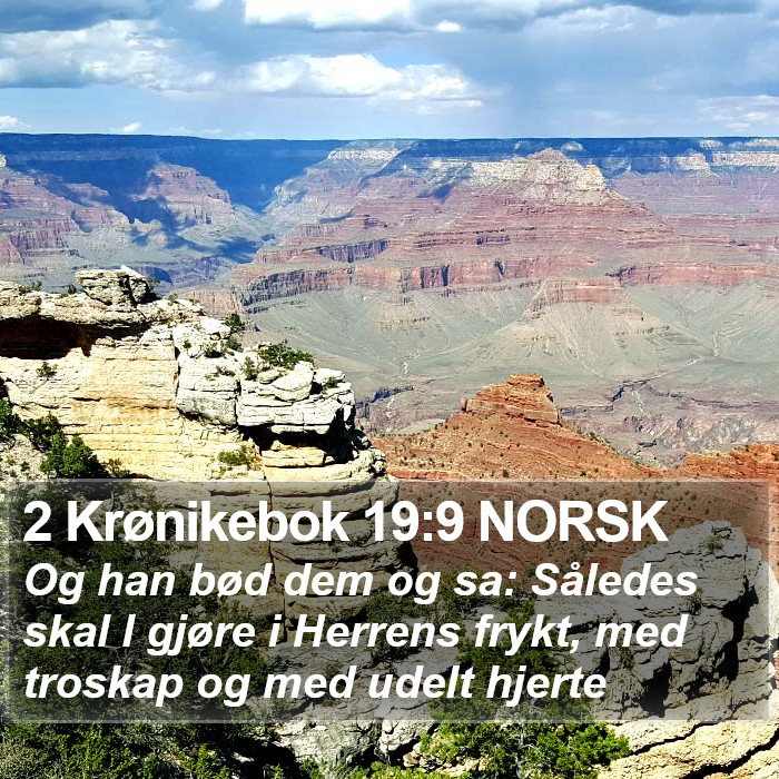 2 Krønikebok 19:9 NORSK Bible Study