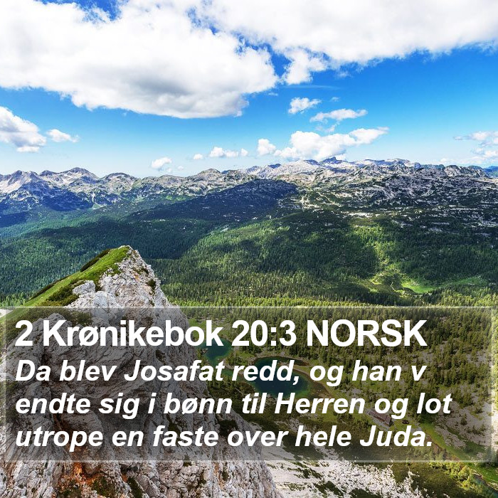 2 Krønikebok 20:3 NORSK Bible Study