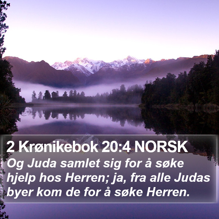 2 Krønikebok 20:4 NORSK Bible Study