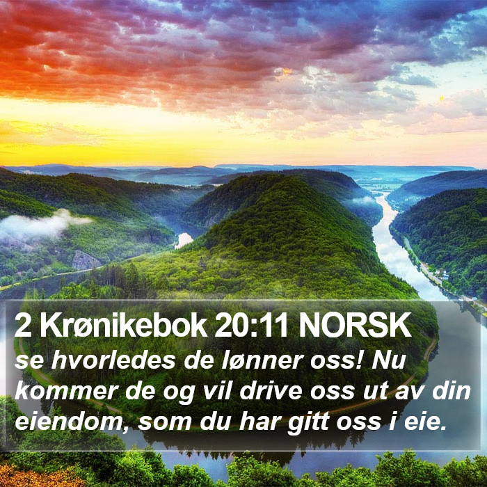 2 Krønikebok 20:11 NORSK Bible Study