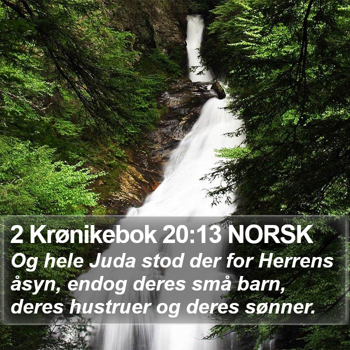 2 Krønikebok 20:13 NORSK Bible Study