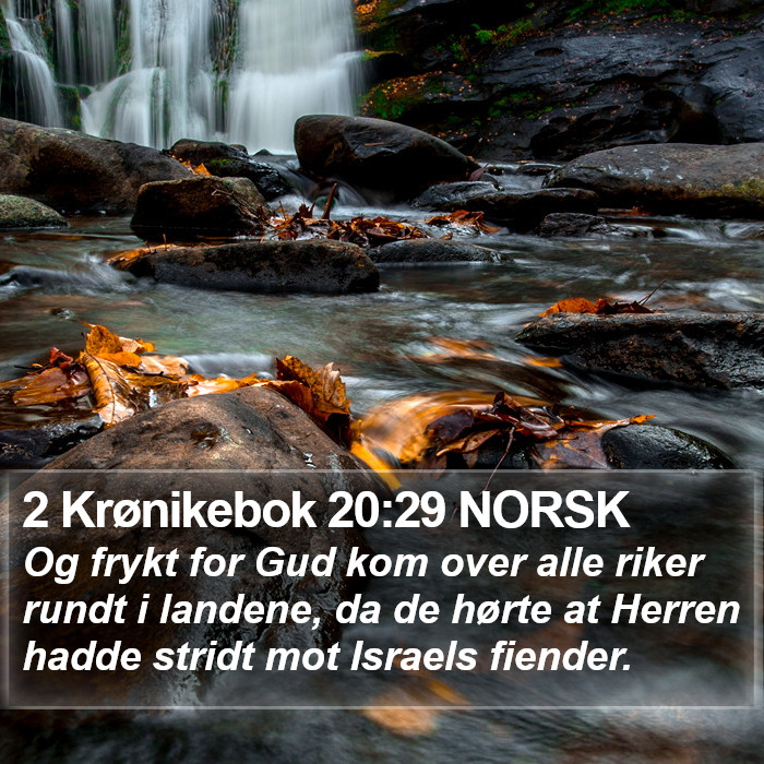 2 Krønikebok 20:29 NORSK Bible Study