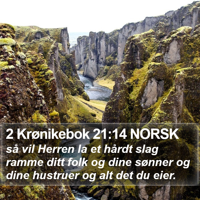 2 Krønikebok 21:14 NORSK Bible Study