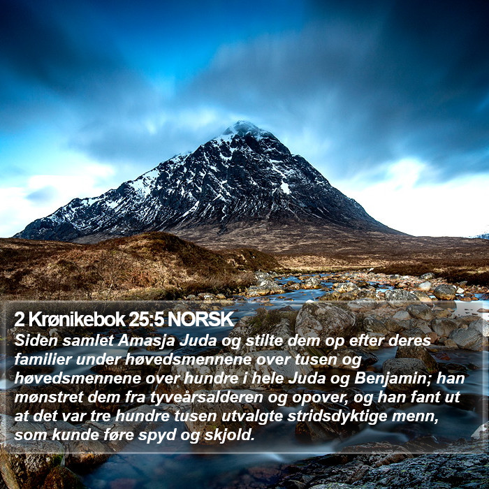 2 Krønikebok 25:5 NORSK Bible Study