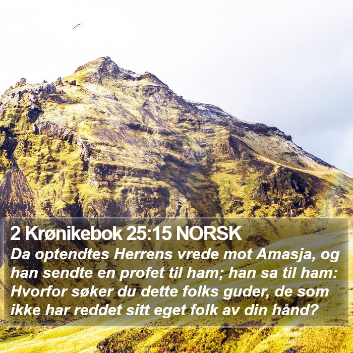 2 Krønikebok 25:15 NORSK Bible Study