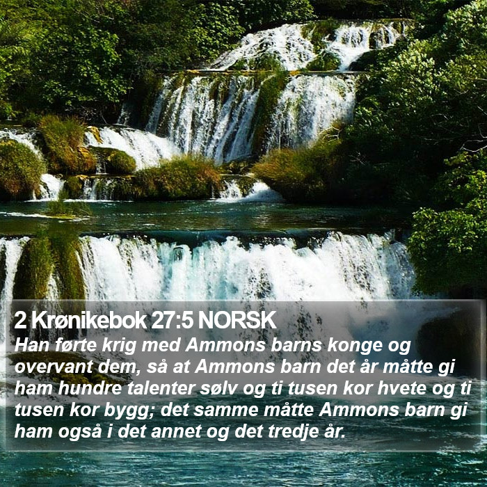 2 Krønikebok 27:5 NORSK Bible Study