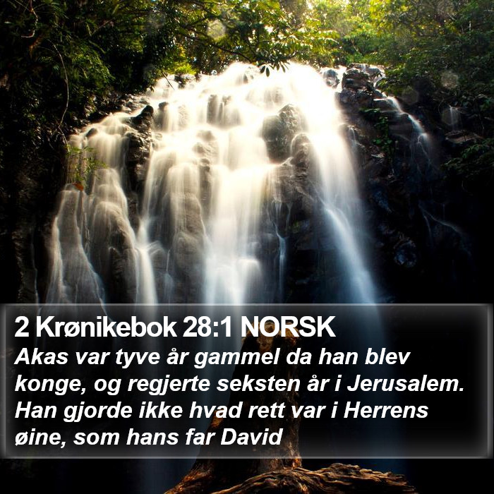 2 Krønikebok 28:1 NORSK Bible Study