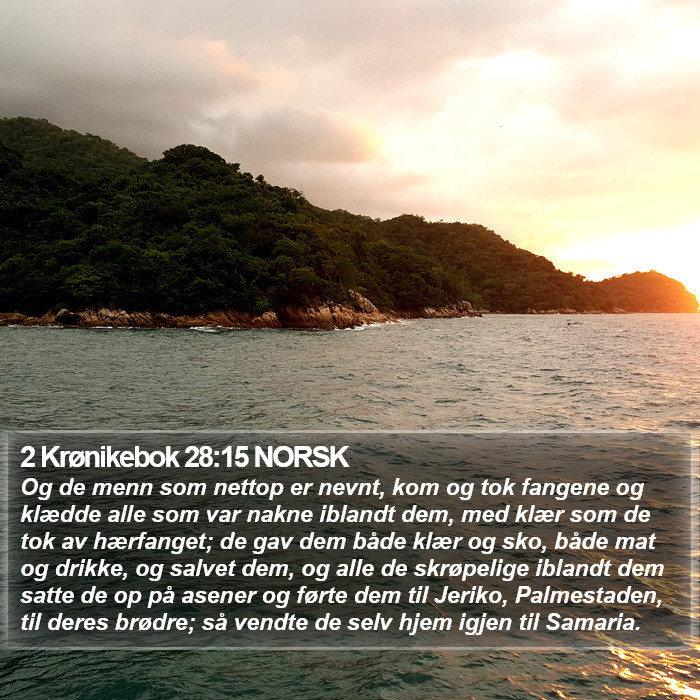 2 Krønikebok 28:15 NORSK Bible Study