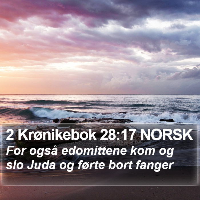 2 Krønikebok 28:17 NORSK Bible Study