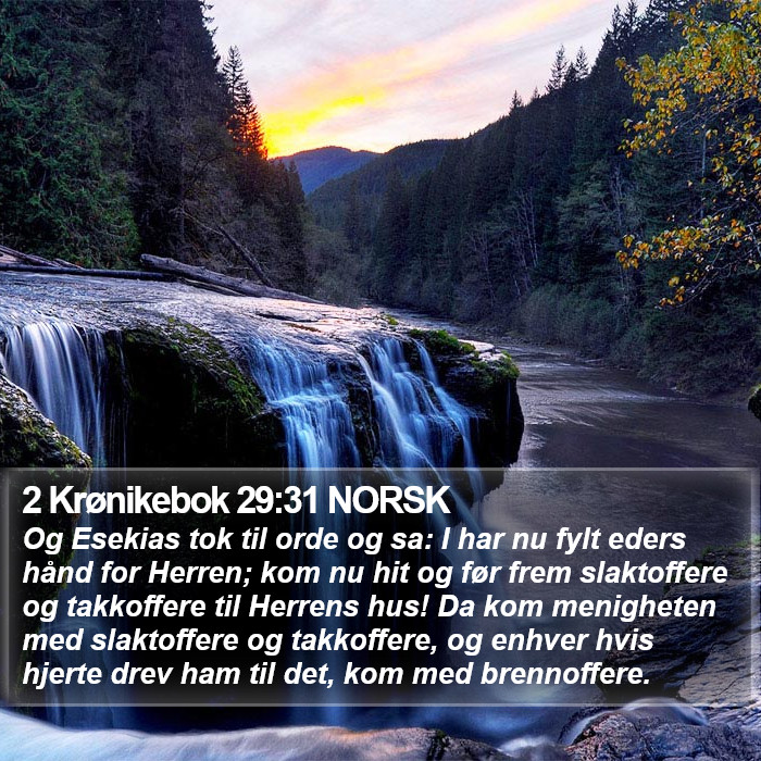 2 Krønikebok 29:31 NORSK Bible Study