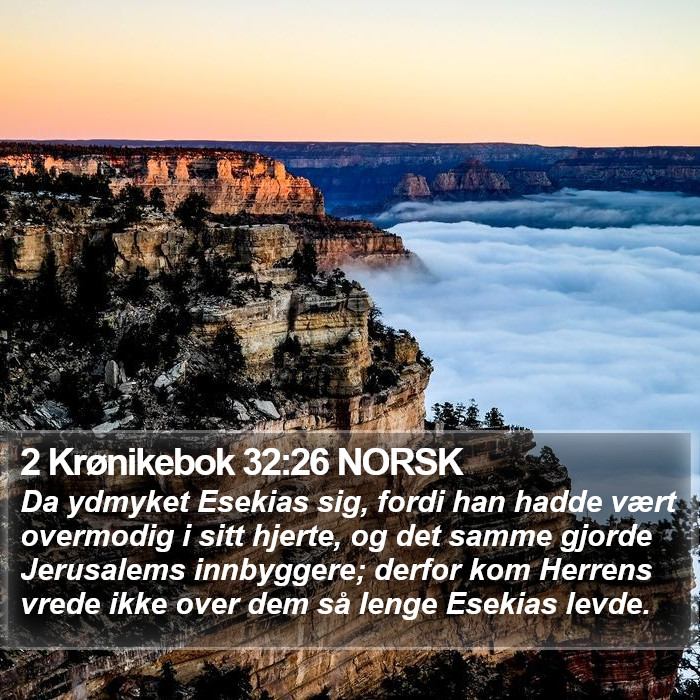 2 Krønikebok 32:26 NORSK Bible Study