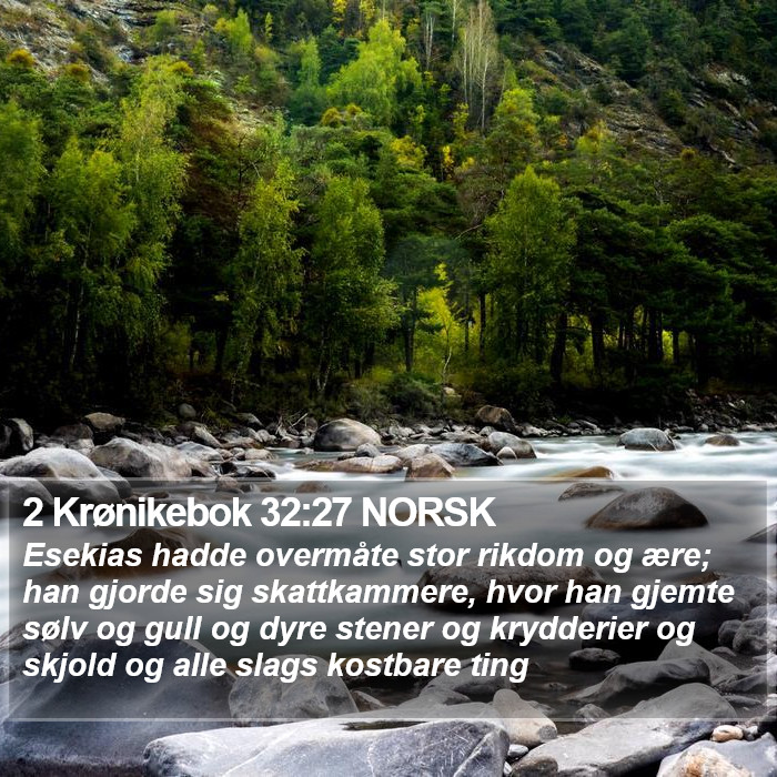 2 Krønikebok 32:27 NORSK Bible Study