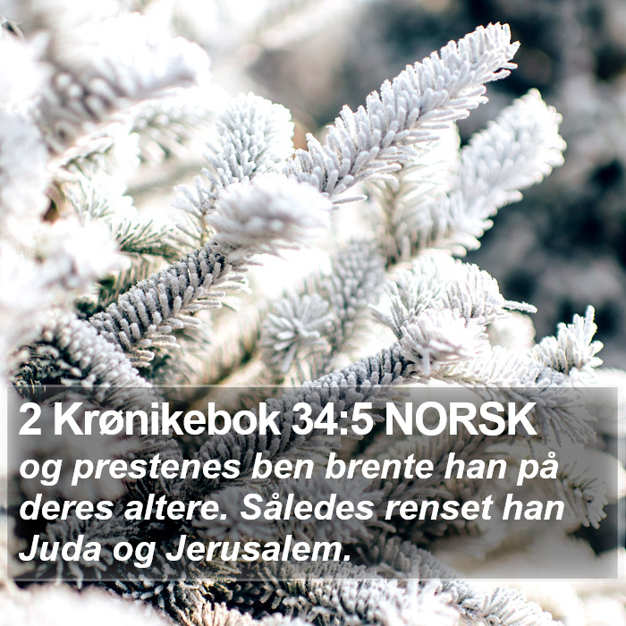 2 Krønikebok 34:5 NORSK Bible Study