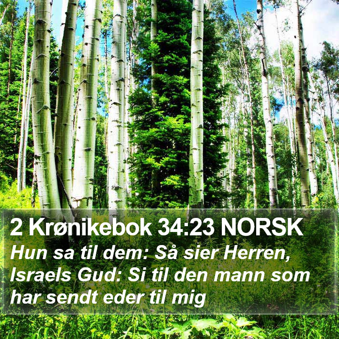 2 Krønikebok 34:23 NORSK Bible Study