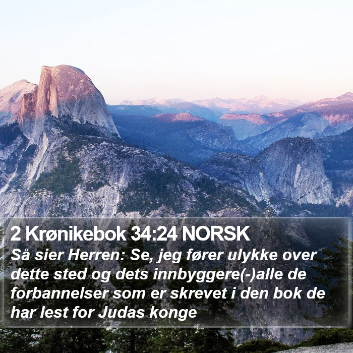 2 Krønikebok 34:24 NORSK Bible Study