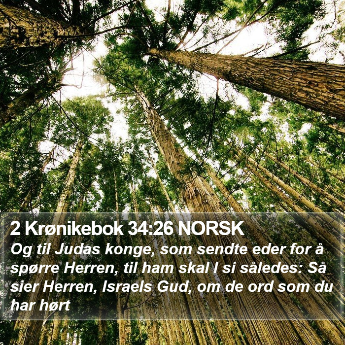2 Krønikebok 34:26 NORSK Bible Study