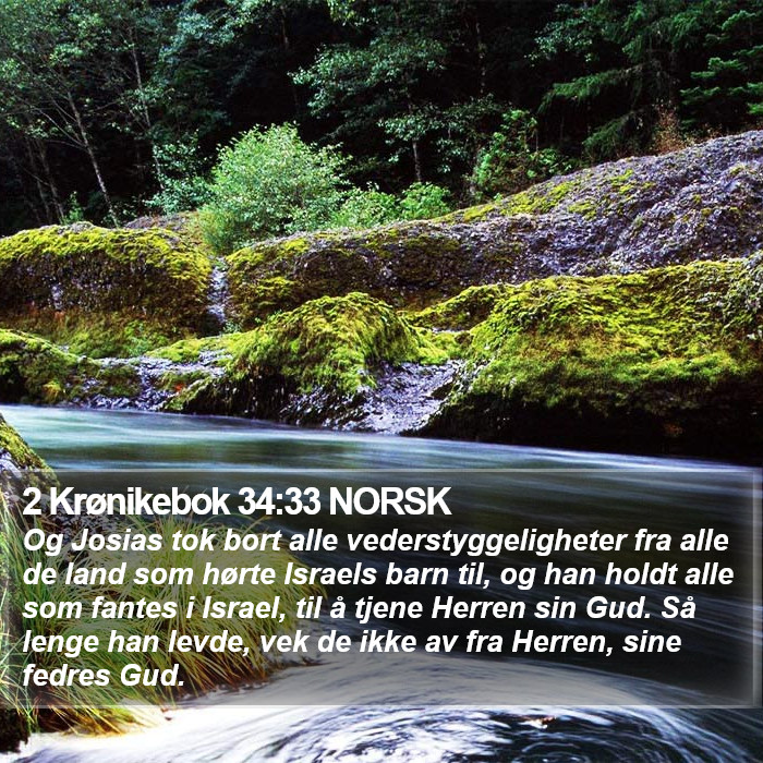 2 Krønikebok 34:33 NORSK Bible Study