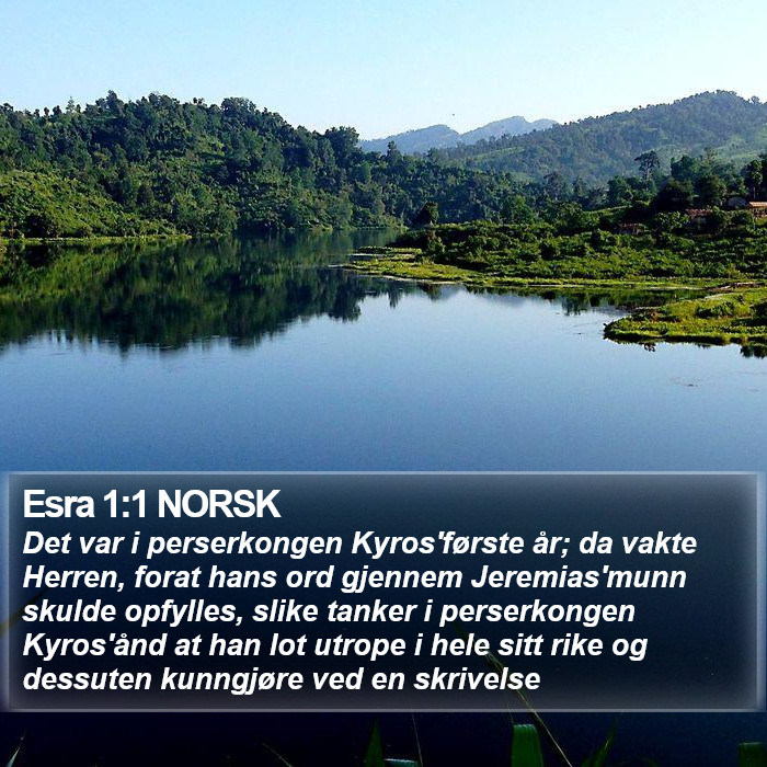 Esra 1:1 NORSK Bible Study