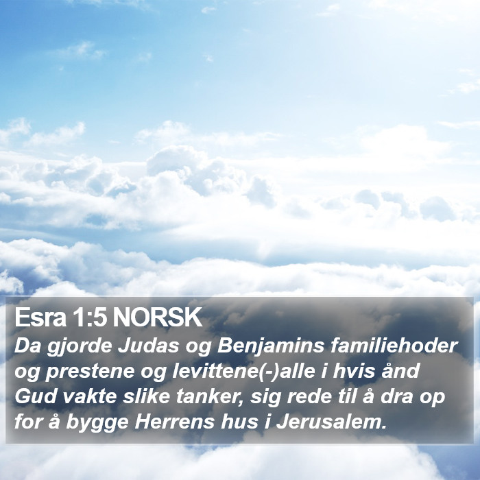 Esra 1:5 NORSK Bible Study