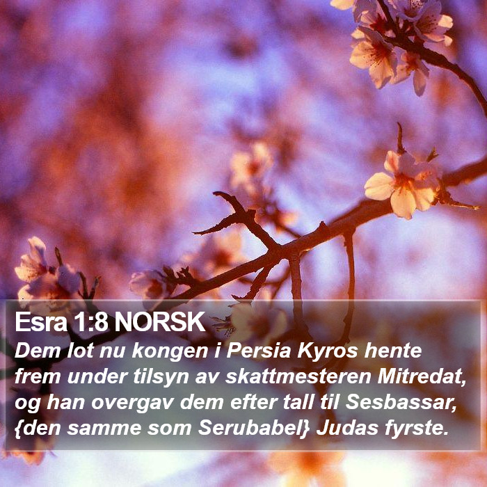 Esra 1:8 NORSK Bible Study