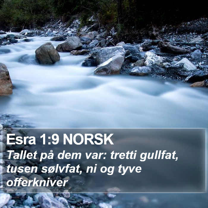 Esra 1:9 NORSK Bible Study