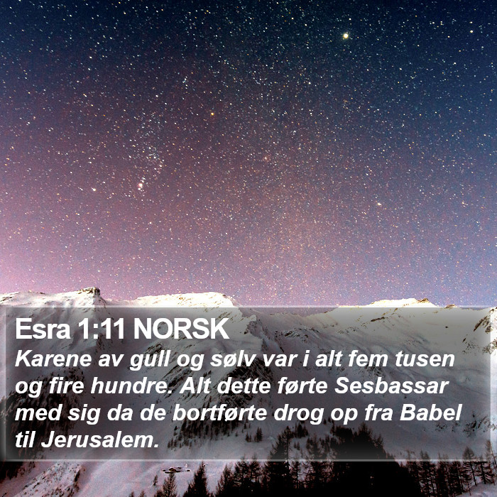 Esra 1:11 NORSK Bible Study