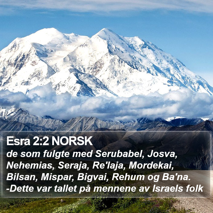 Esra 2:2 NORSK Bible Study