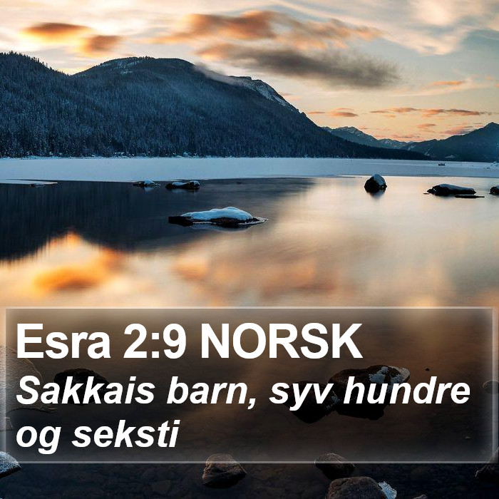 Esra 2:9 NORSK Bible Study