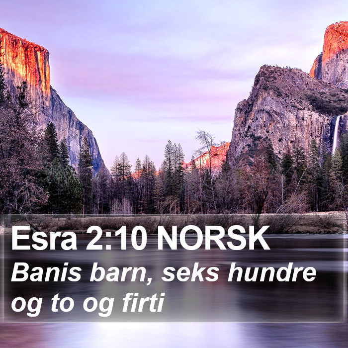 Esra 2:10 NORSK Bible Study