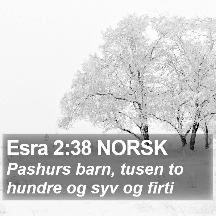 Esra 2:38 NORSK Bible Study