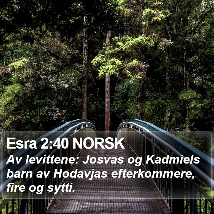 Esra 2:40 NORSK Bible Study